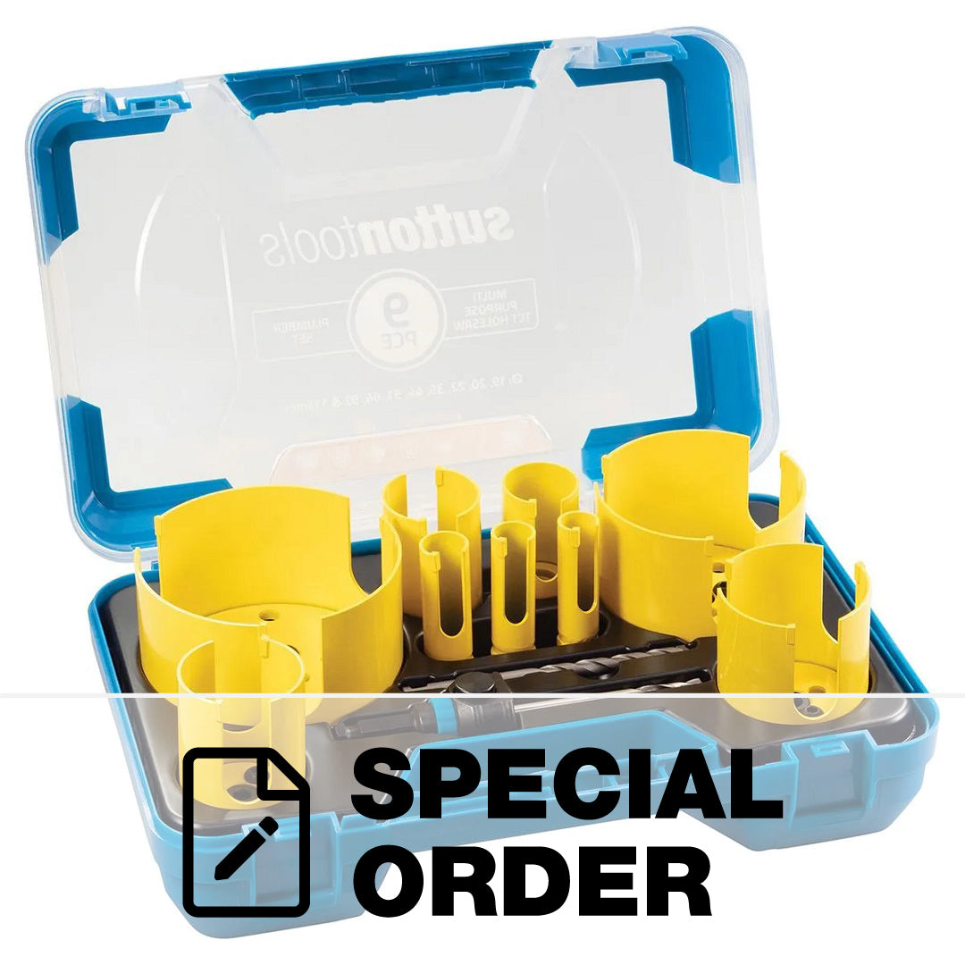 SUTTON HOLESAW PLUMBERS 9 PCE SET 19-111MM