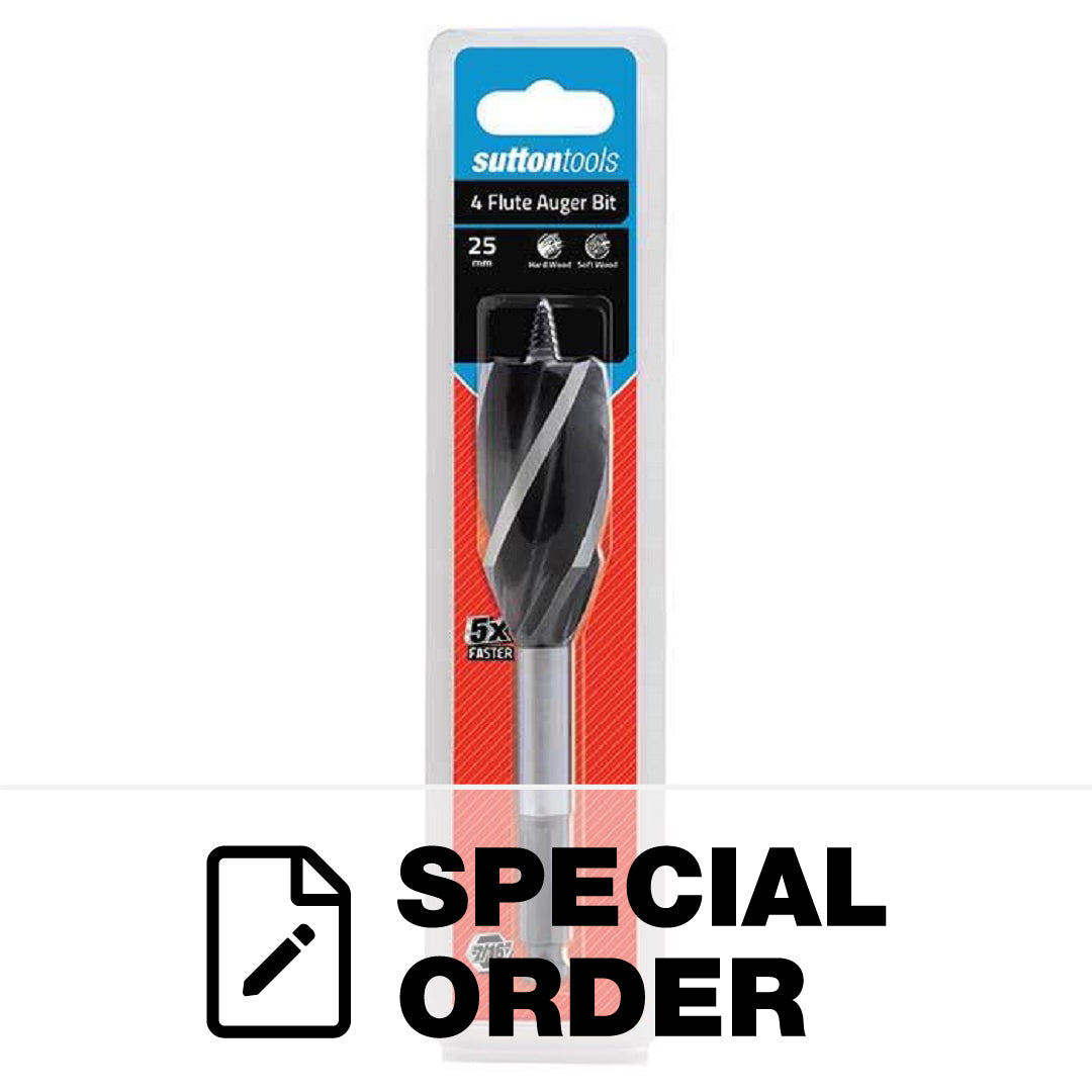 SUTTON AUGER BIT 4 FLUTE 25 X 165MM