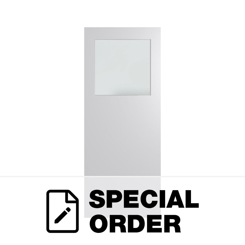 HUME XF1 1/3 GLASS ENTRANCE DOOR HOLLOW CORE DURAXP FACE