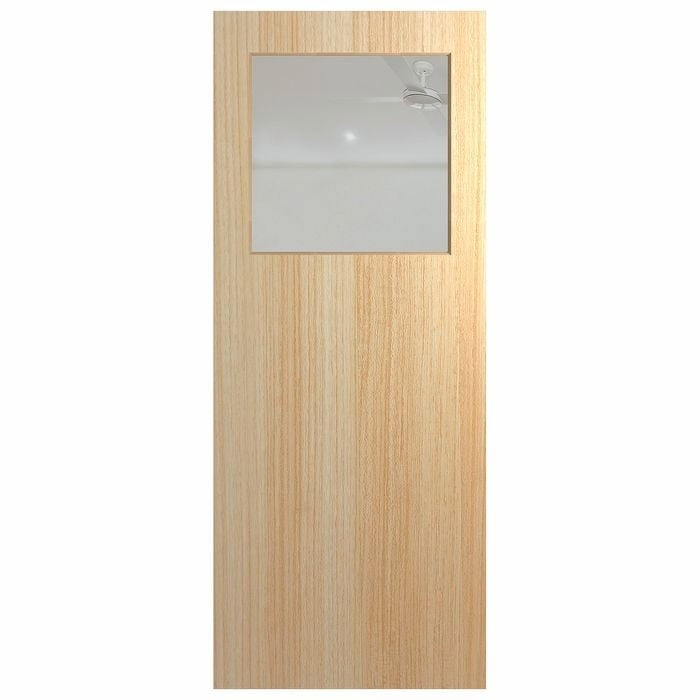 Hume Xf1 1/3 Glass Entrance Door Dura Tempered Hardwood Face