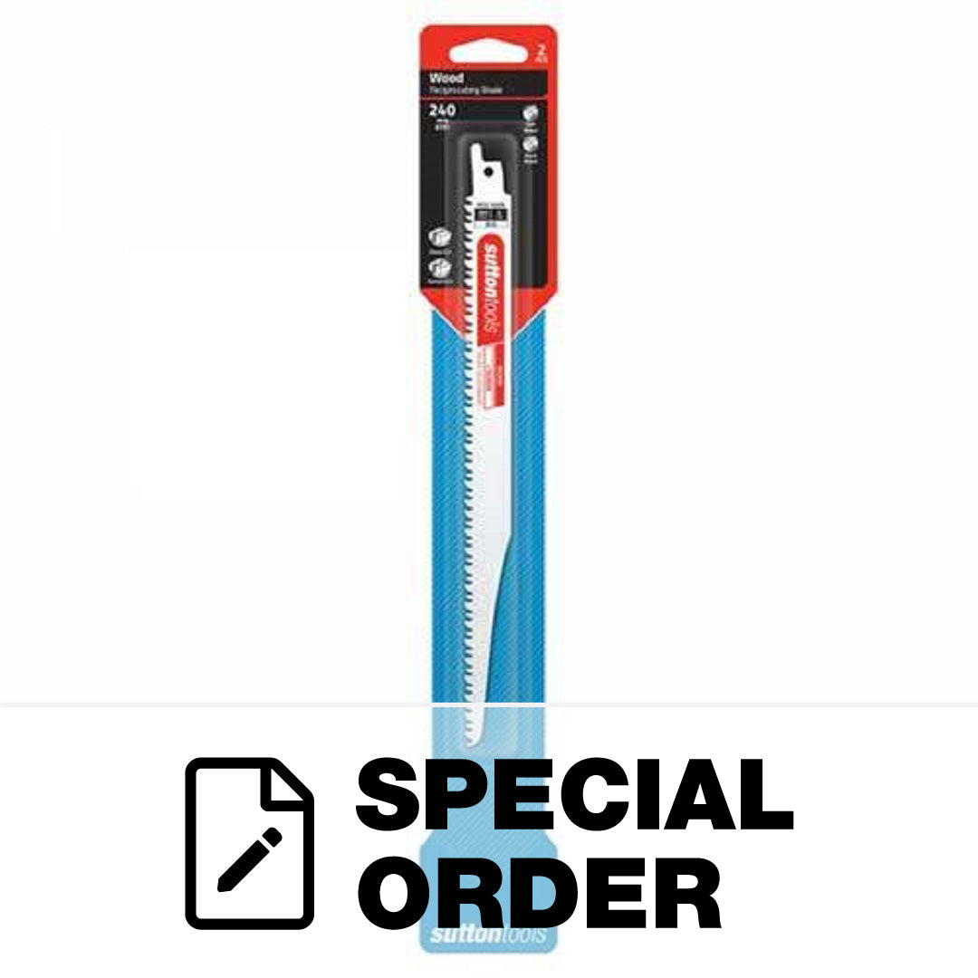 SUTTON RECIPROCATING SAW BLADE WOOD 2 PCS 6TPI X 240MM