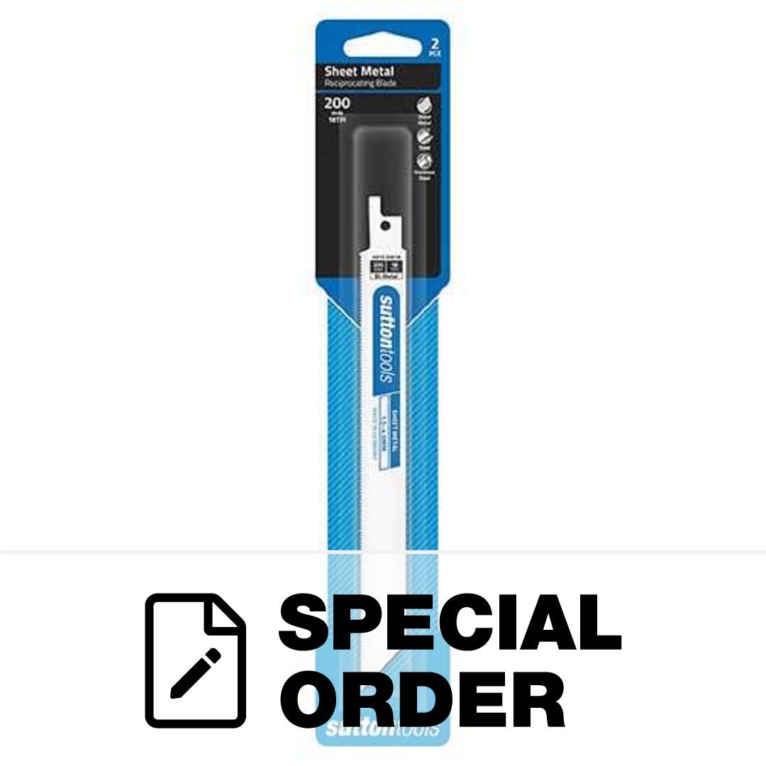 SUTTON RECIPROCATING SAW BLADE DEMOLITION SHEET METAL 2 PCS 18TPI X 200MM