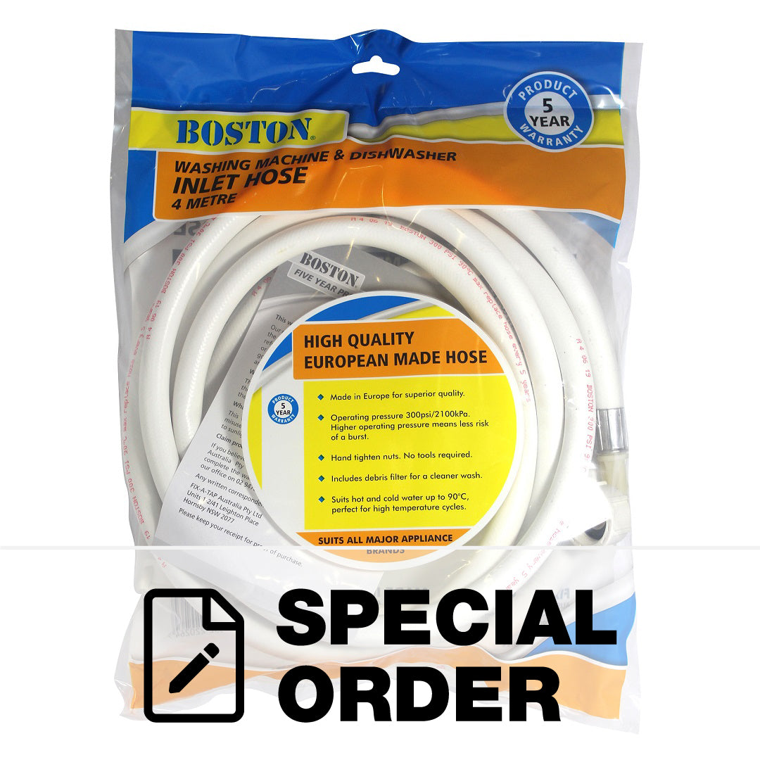 F-A-T HOSE WASHING MACHINE/DISHWASHER INLET 4M BOSTON