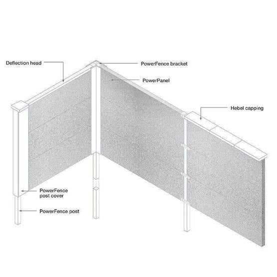 Hebel Power Fence Panel 2400 X 600 X 75mm