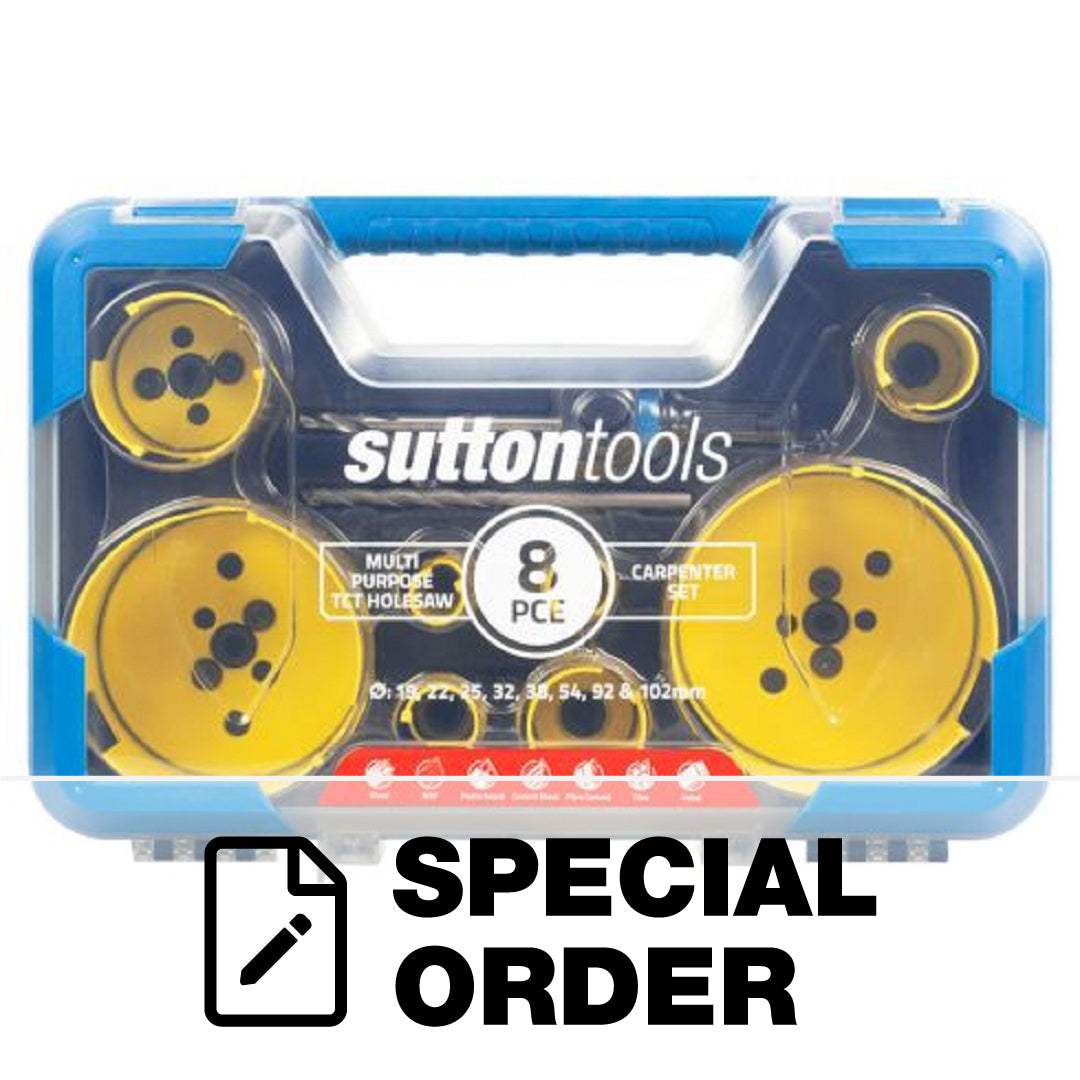 SUTTON HOLESAW TCT 6 PCE CARPENTERS SET 19-102MM