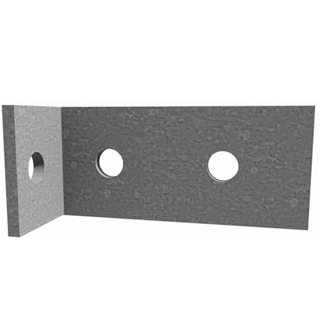 Angle Heavy 8mm 90x140x200mm M16 Bolt Holes (3 Per Flange) Hot Dipped Galvanised