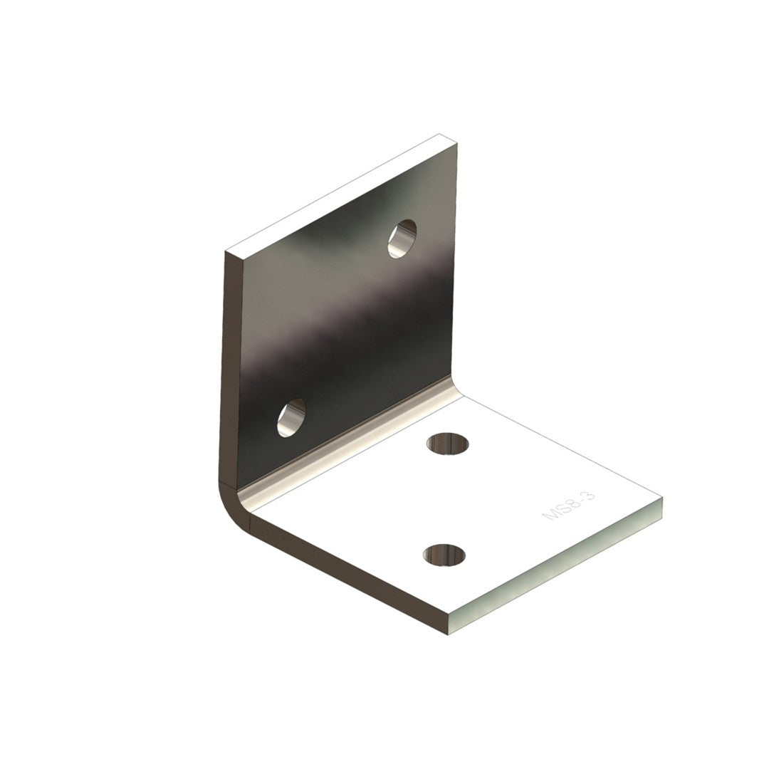 Angle Heavy 8mm 100x100x100mm M12 Bolt Holes (2 Per Flange) Hot Dipped Galvanised
