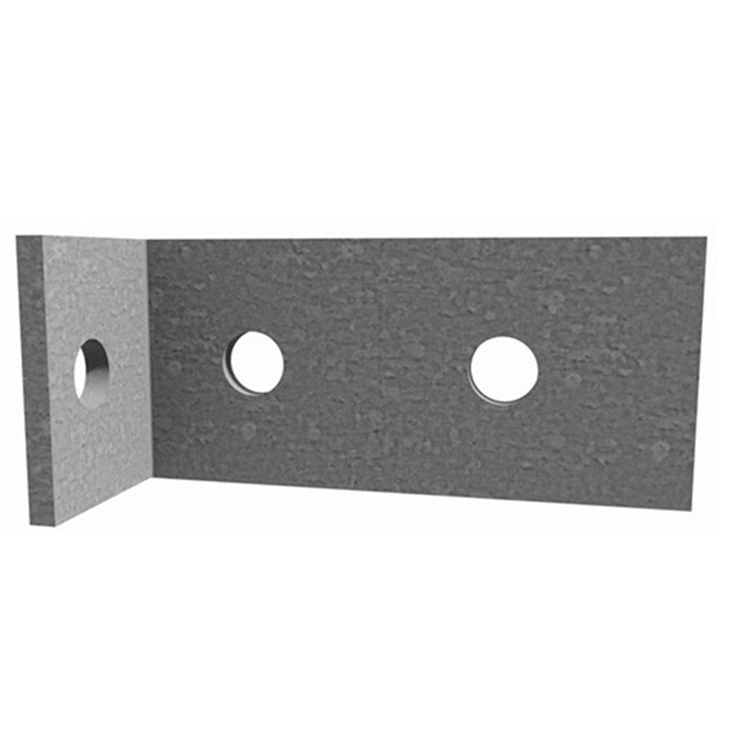 Angle Unequal 5mm 50x75x190mm M12 Bolt Holes (3 Per Flange) Hot Dipped Galvanised
