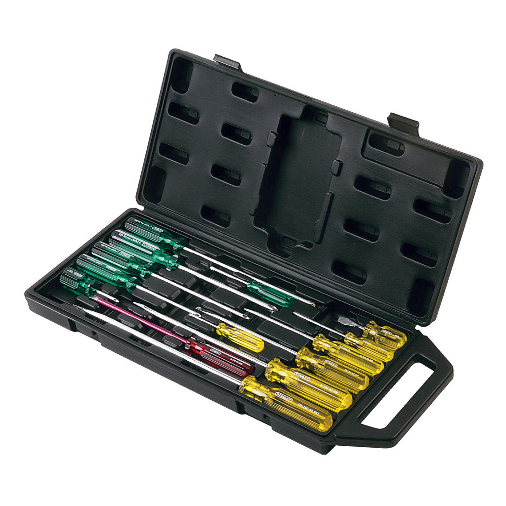 SCREWDRIVER STANLEY ACETATE HANDLE SET 14 PCE