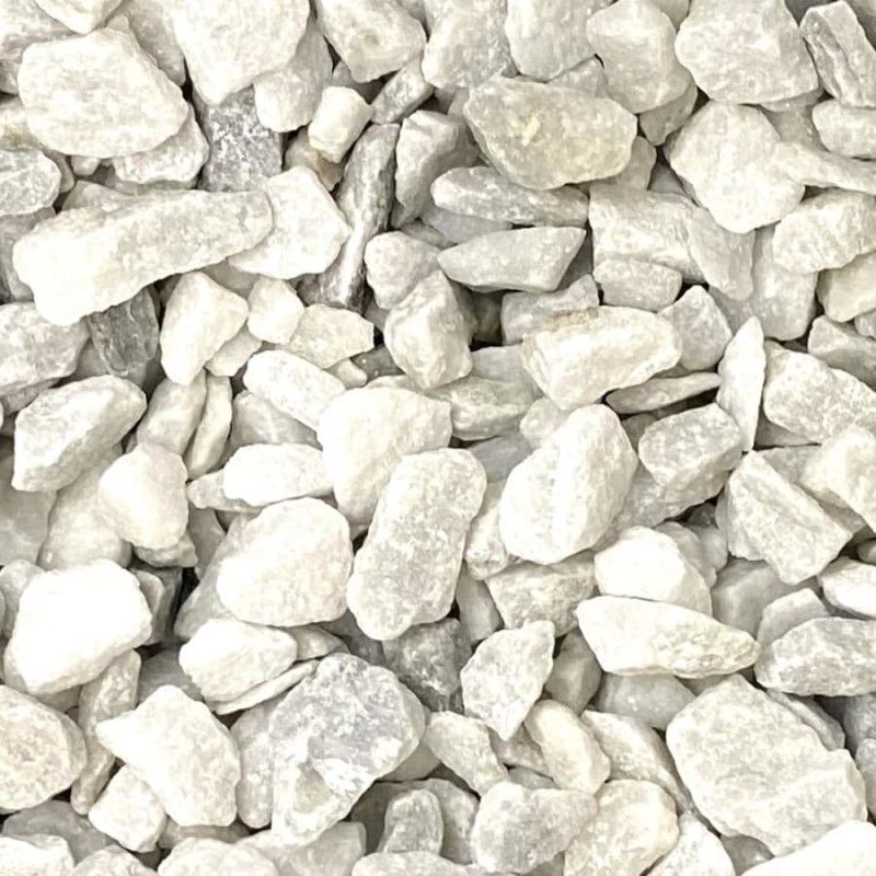 20mm Glacier White Crushed Stone - Per M3