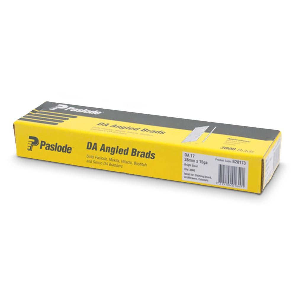 Duofast Brad Nail Angled Da Diamond Point 34 Deg Bright Box Of 3,000