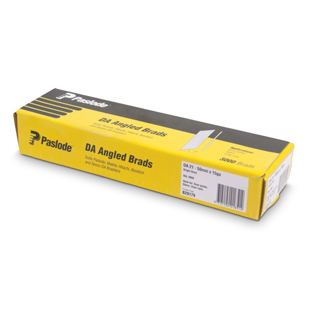 Duofast Brad Nail Angled Da Diamond Point 34 Deg Bright Box Of 3,000