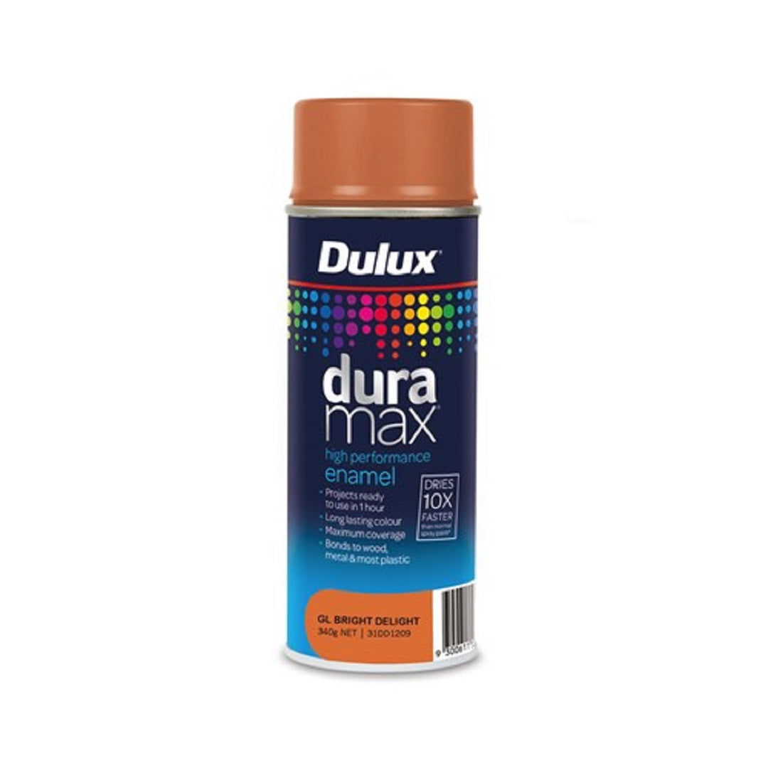 DULUX DURAMAX GLOSS ENAMEL SPRAY PAINT 340G