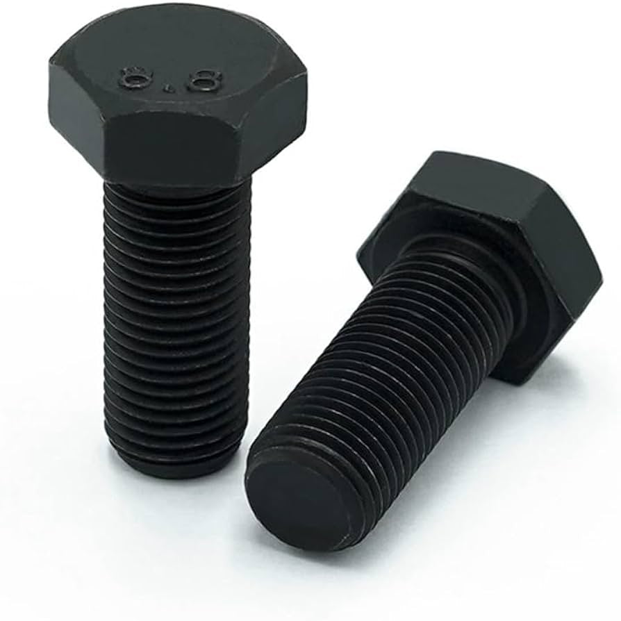 Hex Head Set Screw High Tensile Black Fine Thread Cl8.8 - Metric