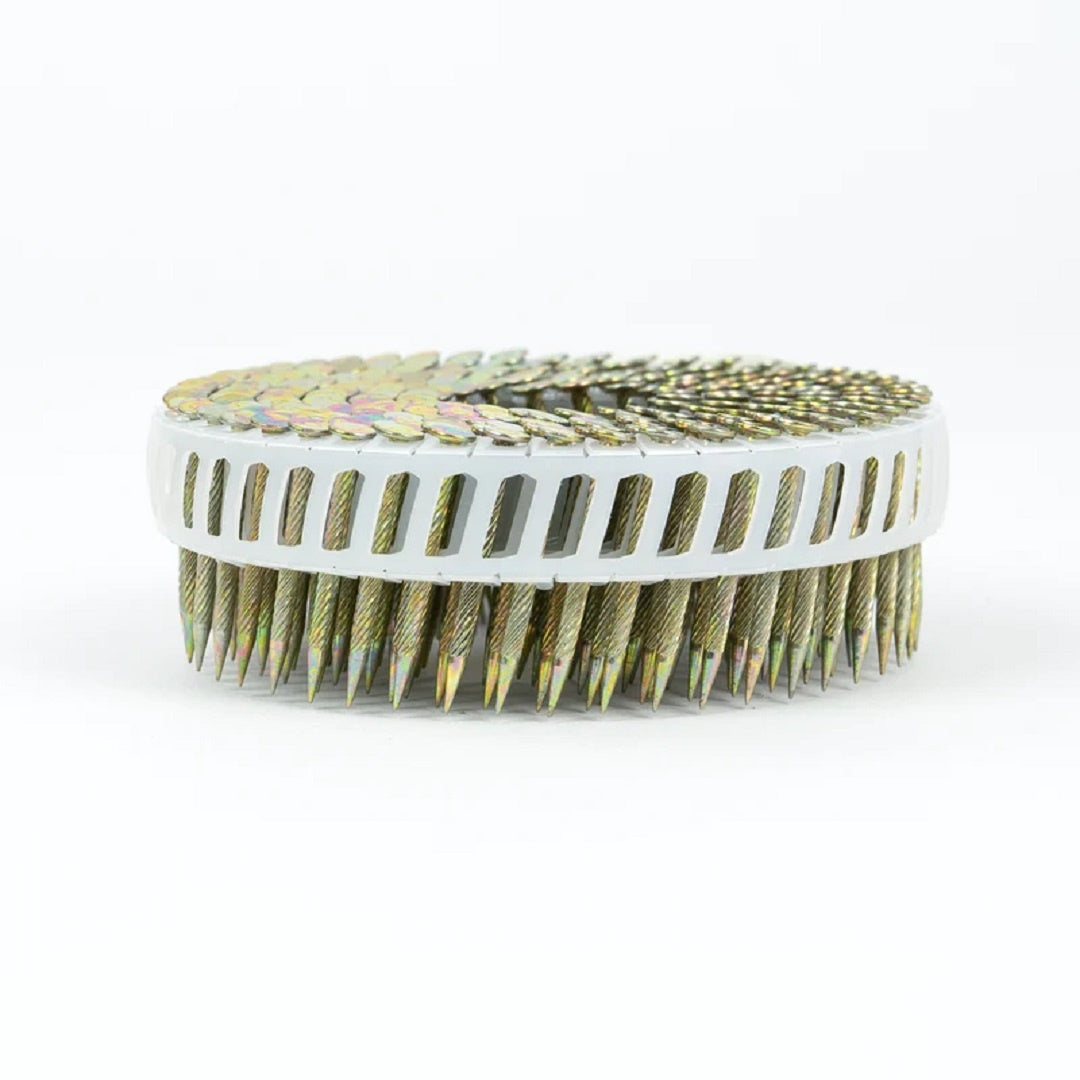 Coil Nail Ballistic Point Plastic Collated Electrogal