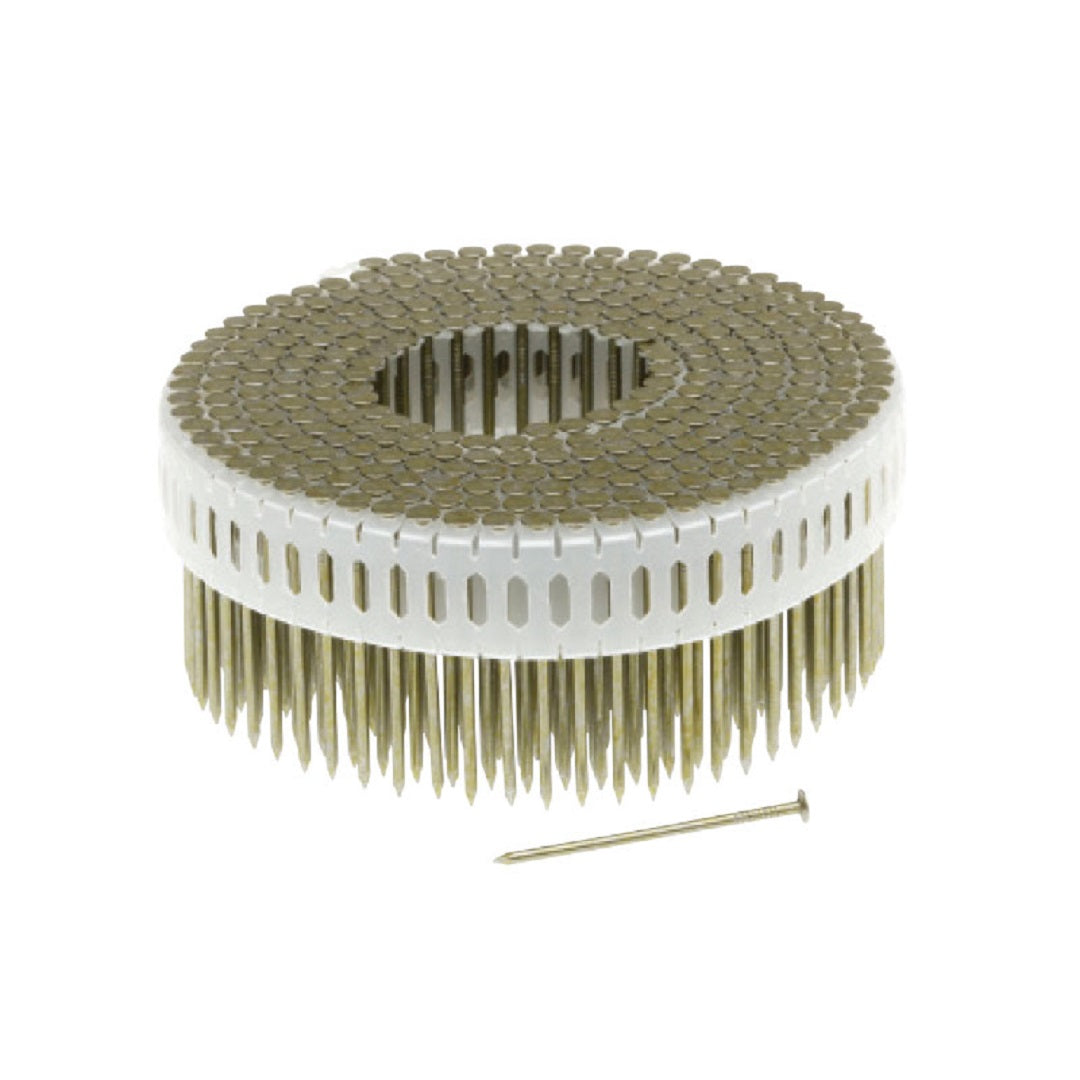 Coil Nail Ring Shank Plastic Collated 0 Deg Tile U/Lay