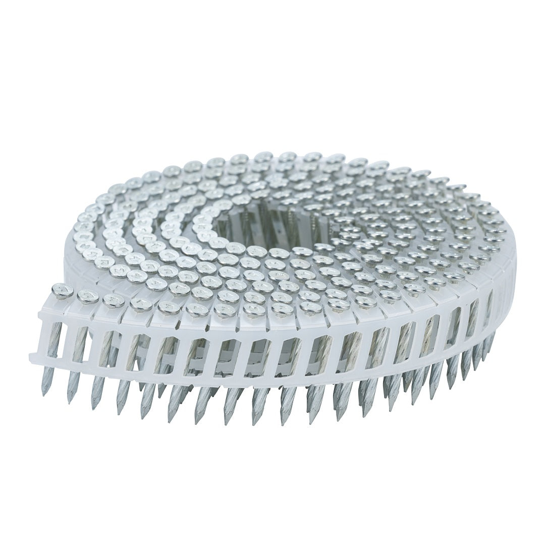 Coil Nail Ring Shank Plastic Collated