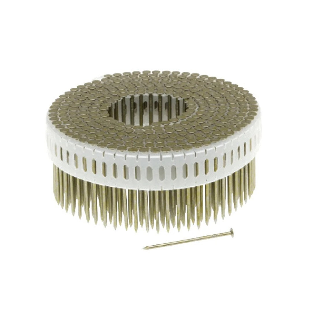 Paslode Duofast Plastic Colated Coil Nail Ring 0 Degree Galv