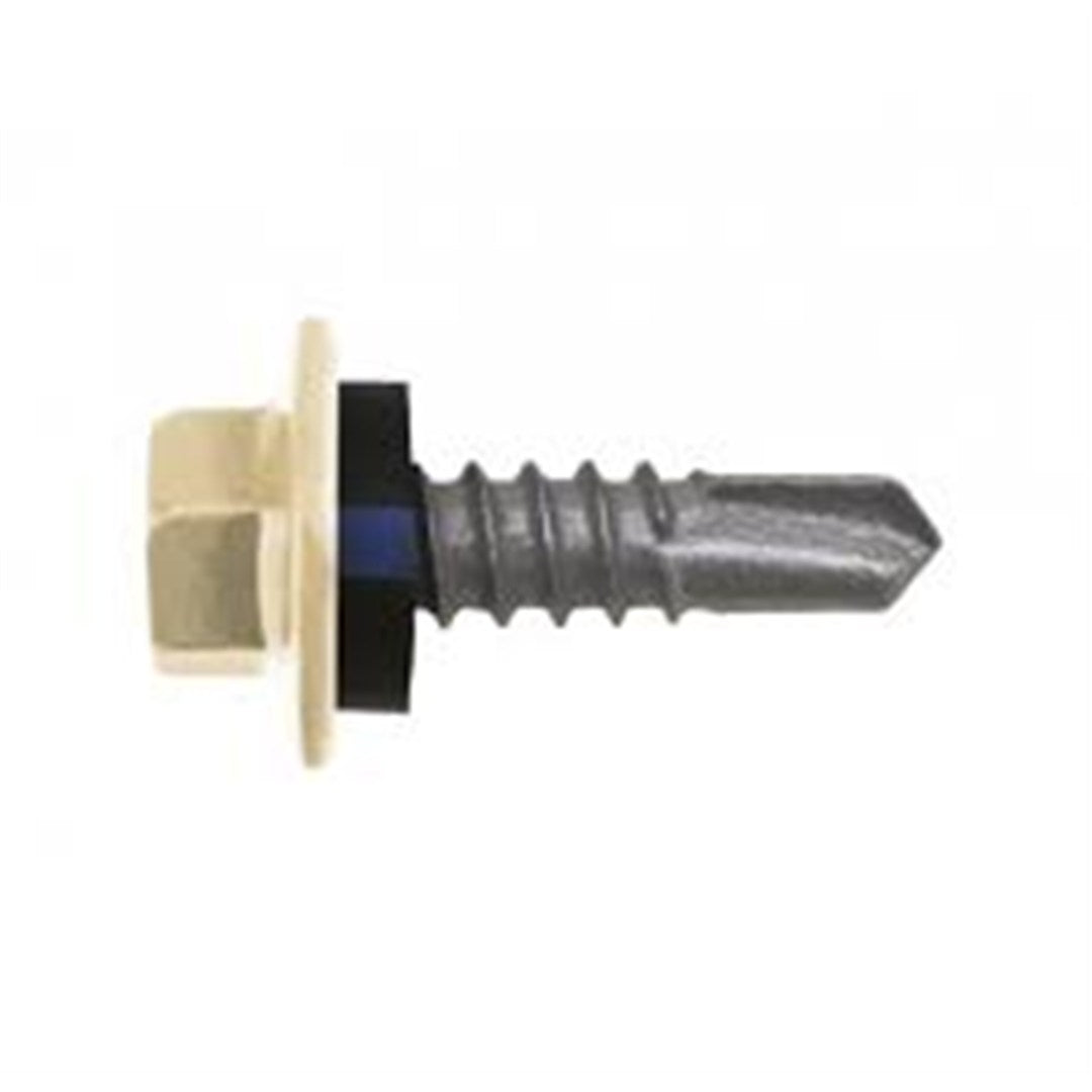 Self Drilling Metal Screw Hex Head With Seal Cl4 Galv 10-16 X 25mm