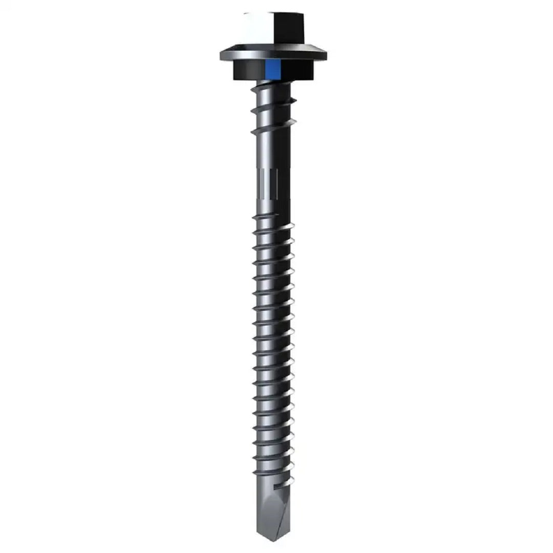 Self Drilling Screw Vortex Top Grip Hex Head With Seal B8 Coating 6.2-13 X 65mm