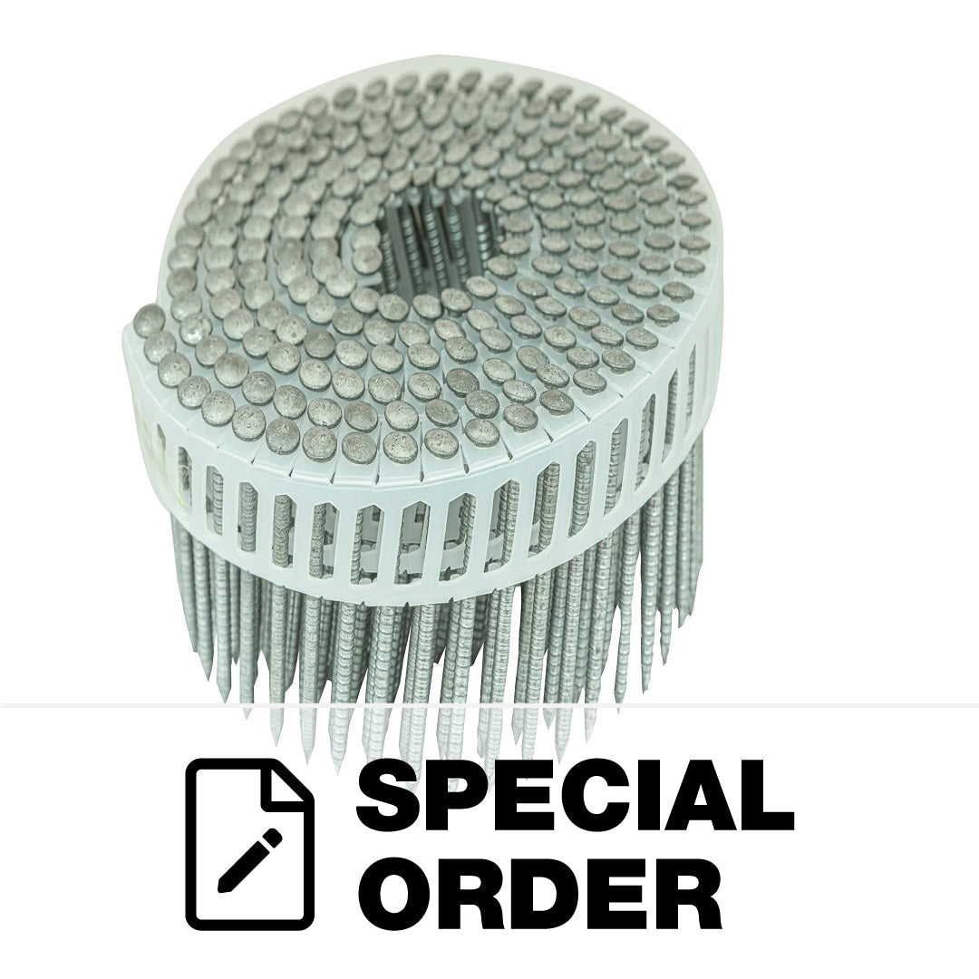 COIL NAIL RING SHANK PLASTIC COLLATED BOX OF 6600