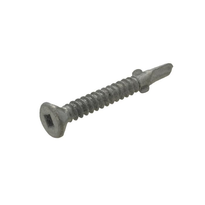 Countersunk Rib Head Wing Self Drilling Screw Square Drive Class 3