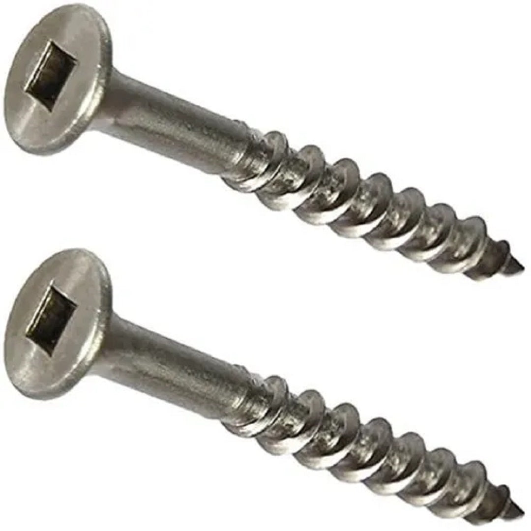 Decking Screw Type 17 Countersunk Ribbed Head Square Drive