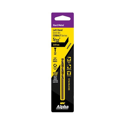 Left Hand Cobalt Jobber Drill Bit