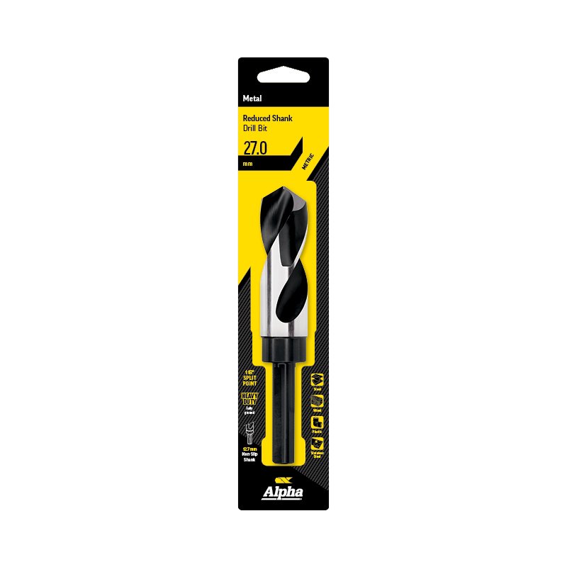 Hss Reduced Shank Drill Bit 1/2" Shank (Metric)