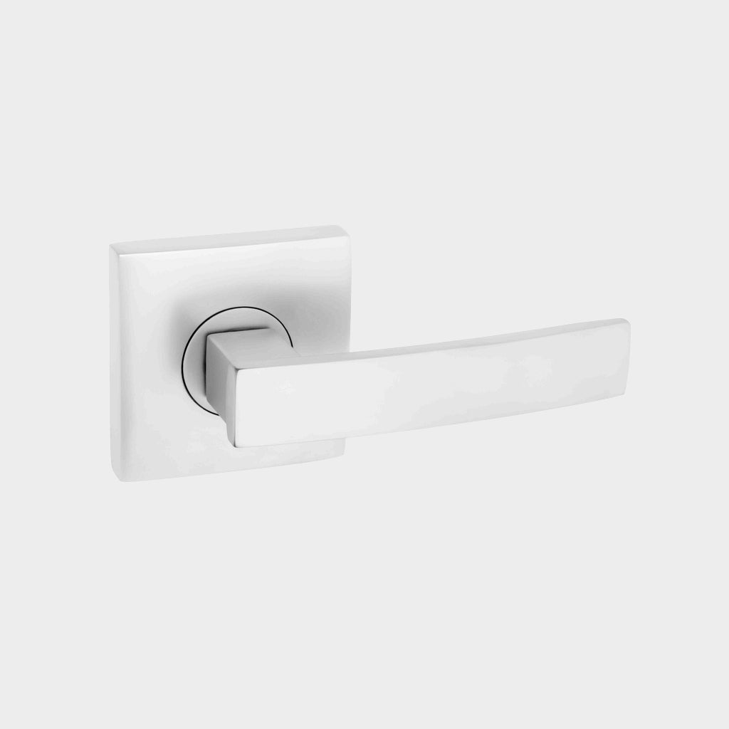 Gainsborough Angular Passage Lever Set Square Backplate Smooth