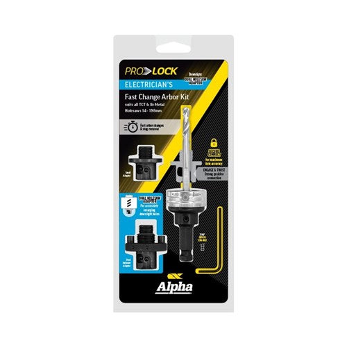 Alpha Prolock Electricians Fast Change Arbor Kit