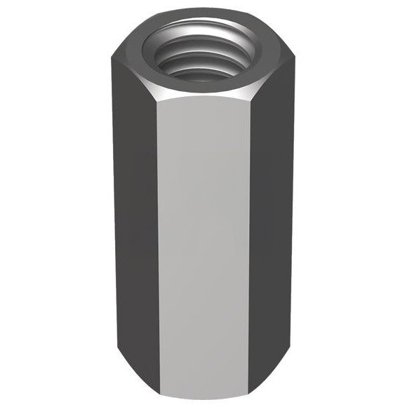 Hex Coupler Nut Stainless Steel 316 - Metric