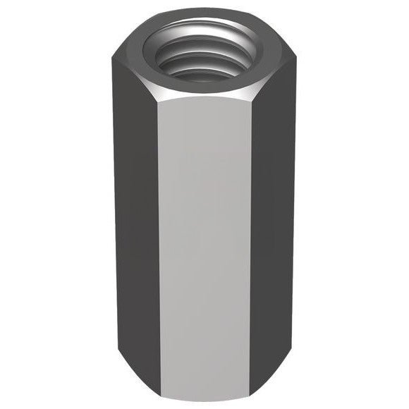 Hex Coupler Nut Zinc Plated Bsw - Imperial