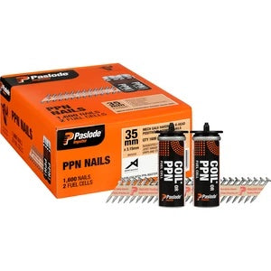 Paslode Ppn Impulse Connector Nail & Fuel Pack - Mechanically Galvanised - 35 X 3.15mm - 1600 Nails / 2 Fuel Cells