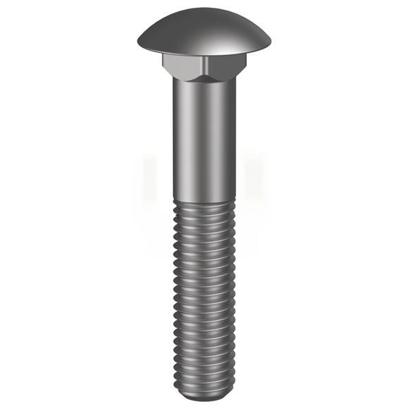 Cup Square Neck Bolt Stainless Steel 316 - Metric