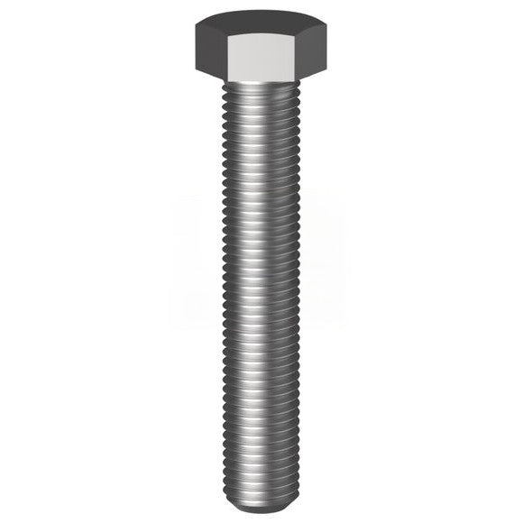 Hex Head Set Screw High Tensile Zinc Fine Thread Cl8.8 - Metric
