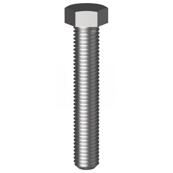 Hex Head Set Screw Zinc Plated Bsw - Imperial