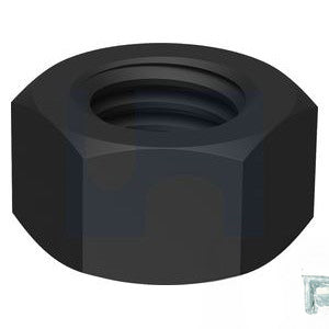 Plow Nut Black Finish Unc Grade 8 - Imperial