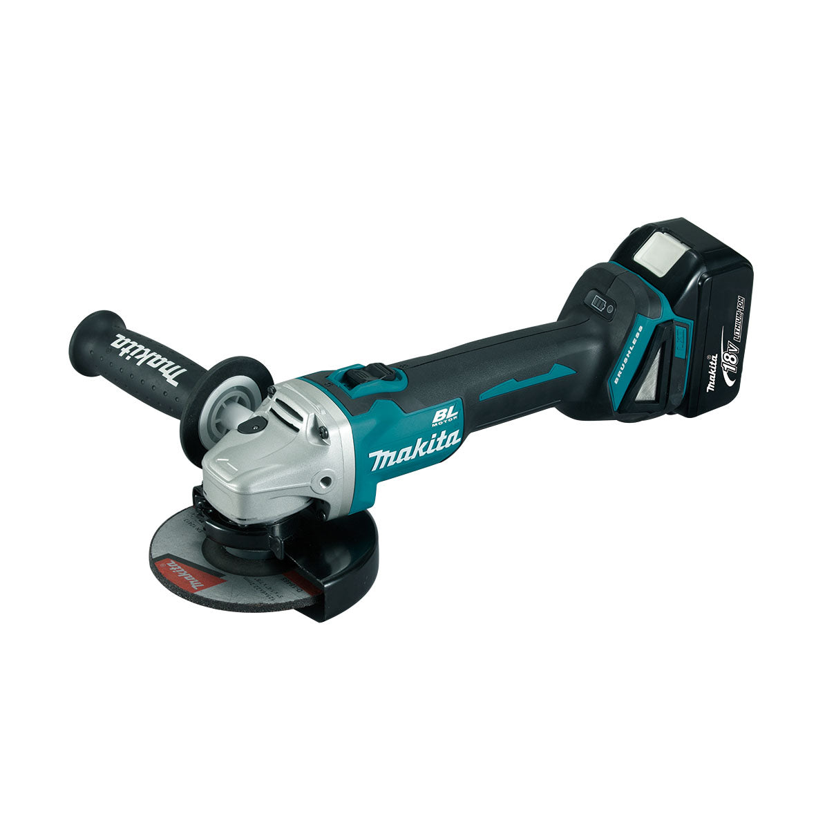 Makita Angle Grinder 18v 125mm Slide Switch Brushless Kit Dga504rte