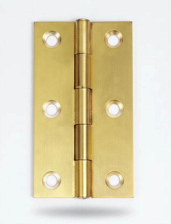 Scope Butt Hinge - Brass - Fixed Pin