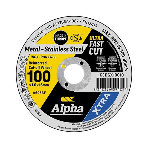 Maxabrasive G-Series Ii Cutting Disc For Stainless Steel