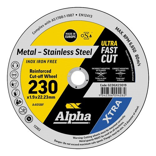 Maxabrasive G-Series Ii Cutting Disc For Stainless Steel