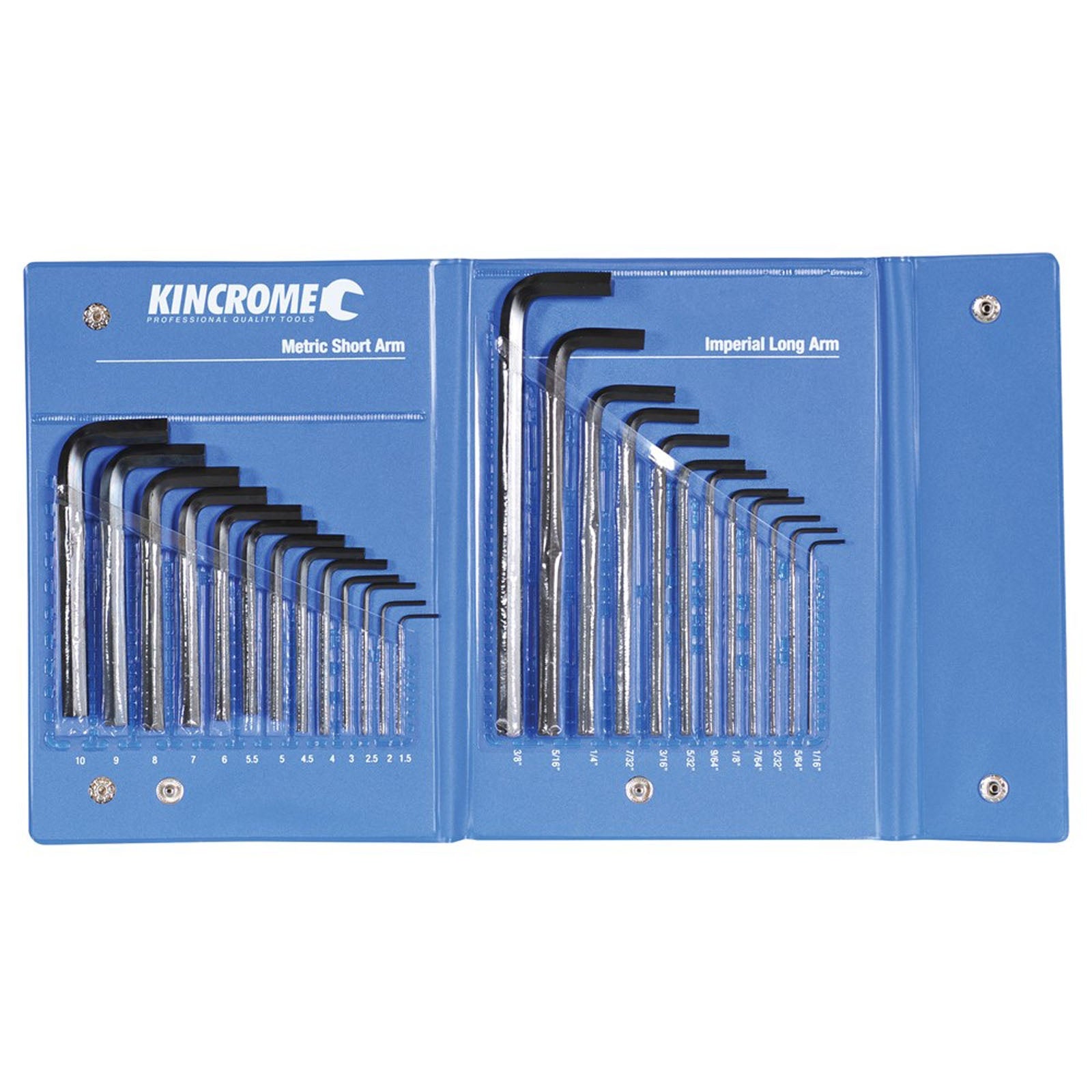 Hex Key Wrench Set Imperial/Metric - 25 Piece