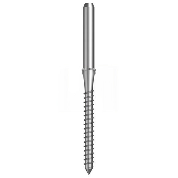 Lag Screw Swage Terminal Right Hand Stainless Steel 316