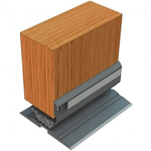 Kilargo Weather Resistant Door Bottom Seal - Clear Anodised - 12-20mm Gap