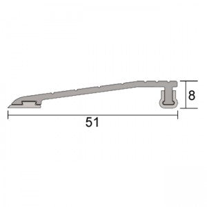 Kilargo Low Profile Threshold Ramp - Clear Anodised