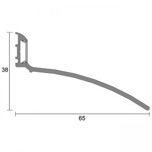 Kilargo Overhead Rain Drip Guard - Silver Anodised