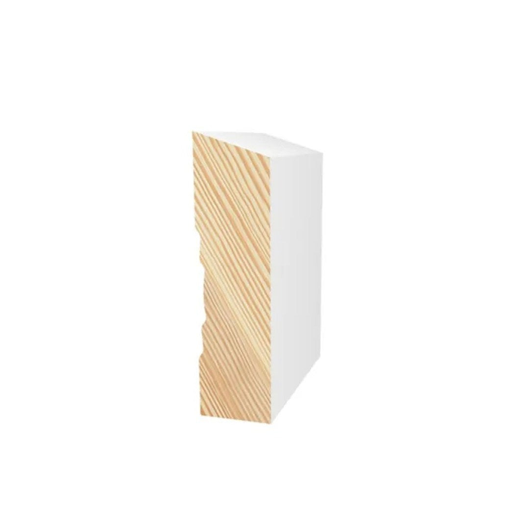 Primed Finger Jointed Pine Single Bevel Moulding - Untreated