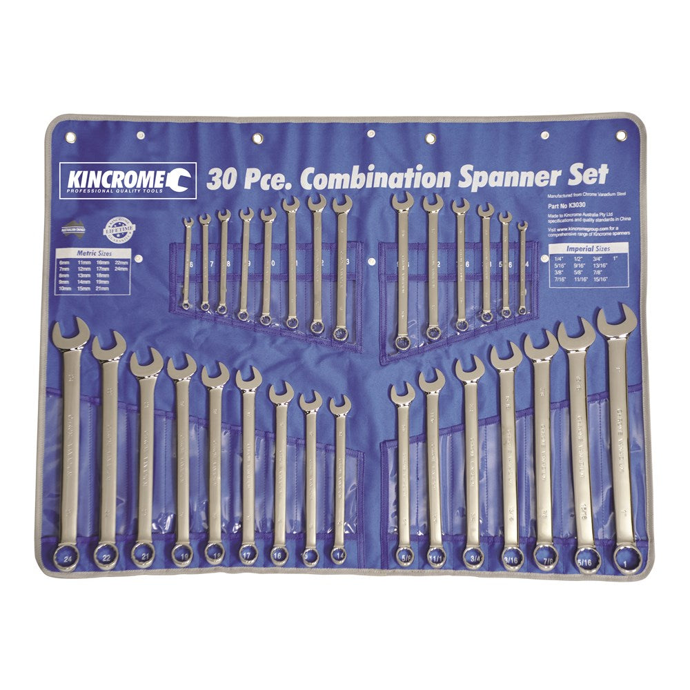Combination Spanner Set - Imperial/Metric