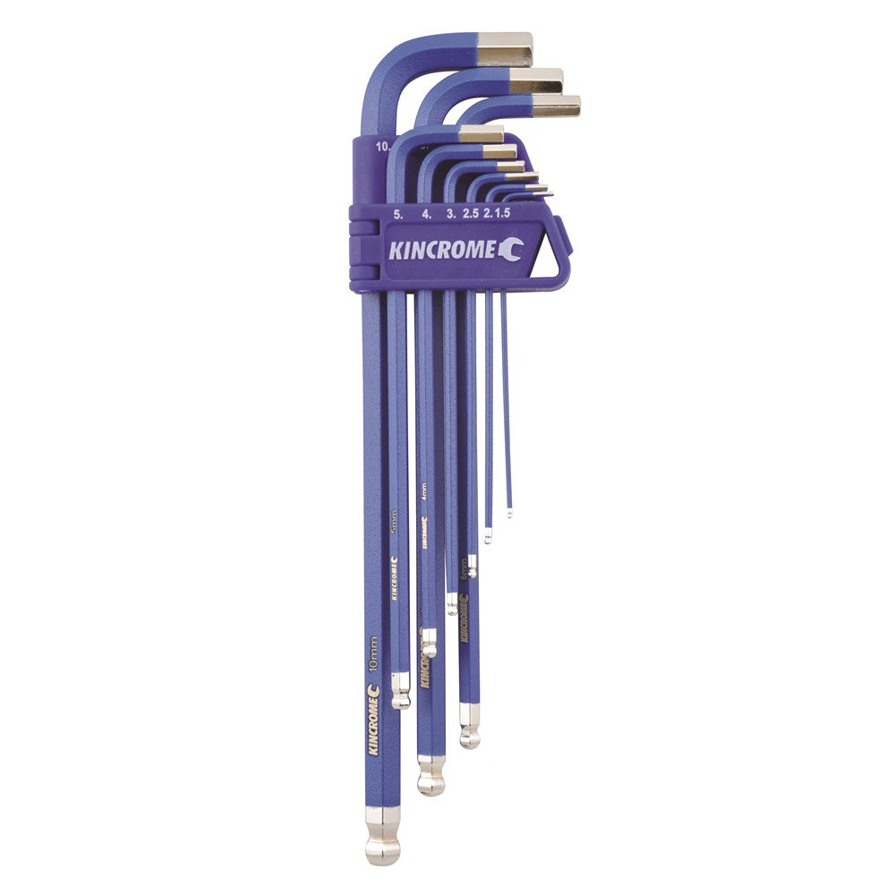 Allen Key Set Ball End Hex - 9 Piece